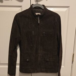 Ruff Hewn Chocolate Brown Suede Jacket